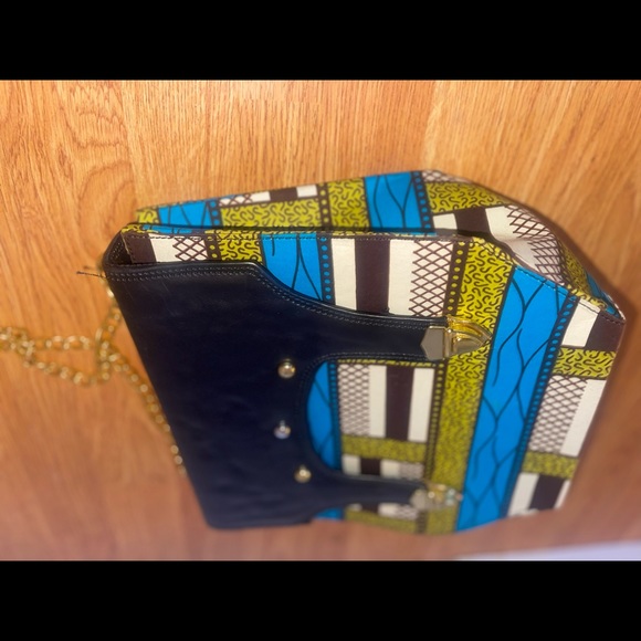 Handmade Authentic Multi Colored African Nigerian Handbag Truly One Of A Kind - Picture 4 of 4